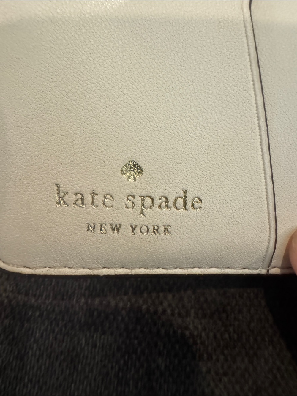 Kate Spade New York Ivory Saffiano Leather Zip Bifold Wallet - Picture 6 of 9